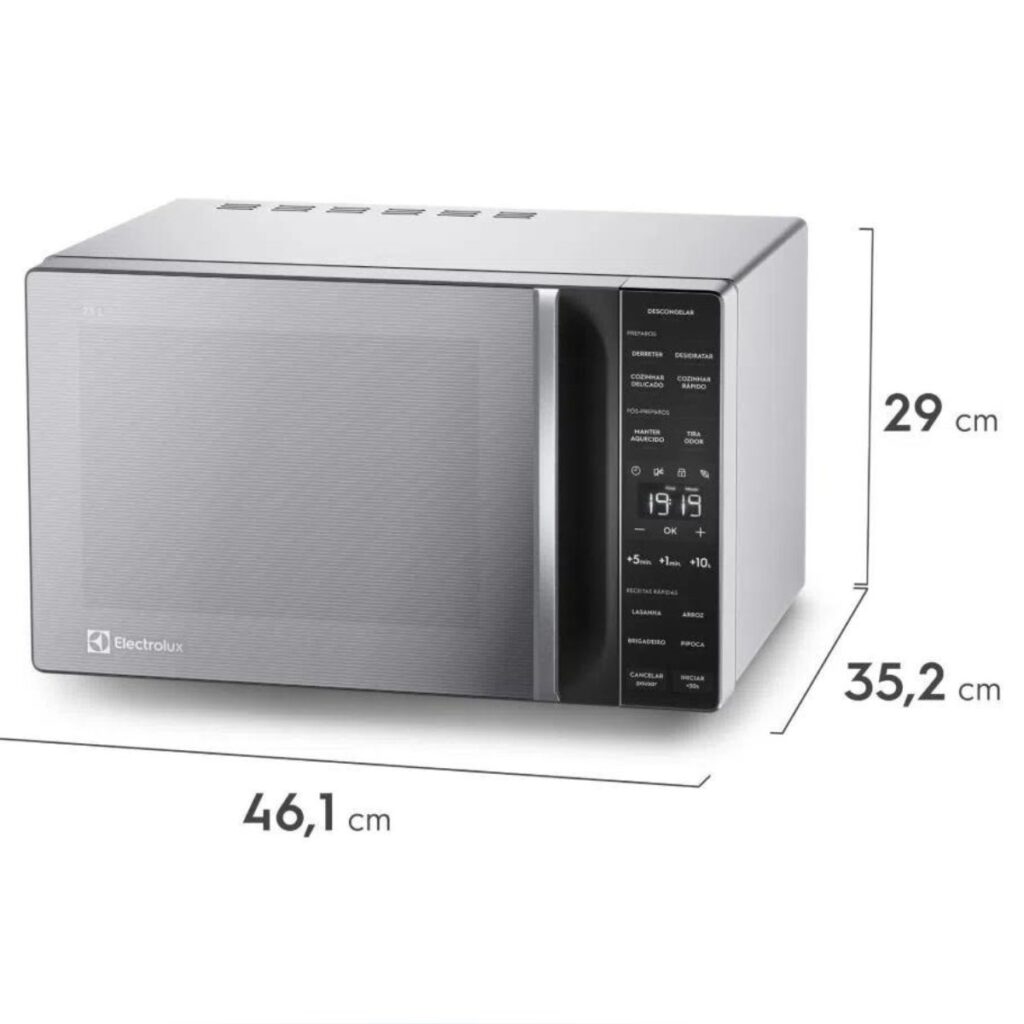 tamanho padrao de microondas 23L imagem de tamanho padrao de microondas