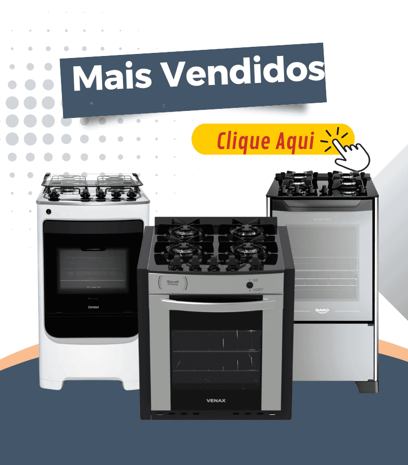 banner-melhores-fogoes O anúncio promove os fogões mais vendidos no mercado.