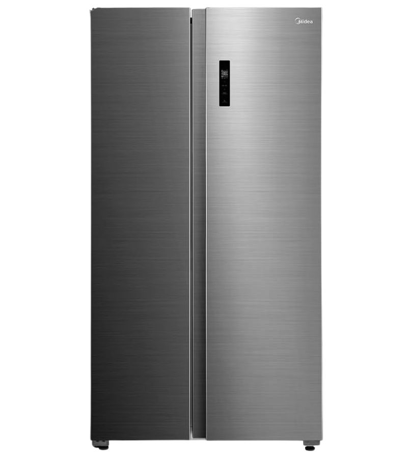 Geladeira-Midea-511L-Side-by-Side-MD-RS710FG Geladeira Midea side by side em inox com painel eletrônico na porta