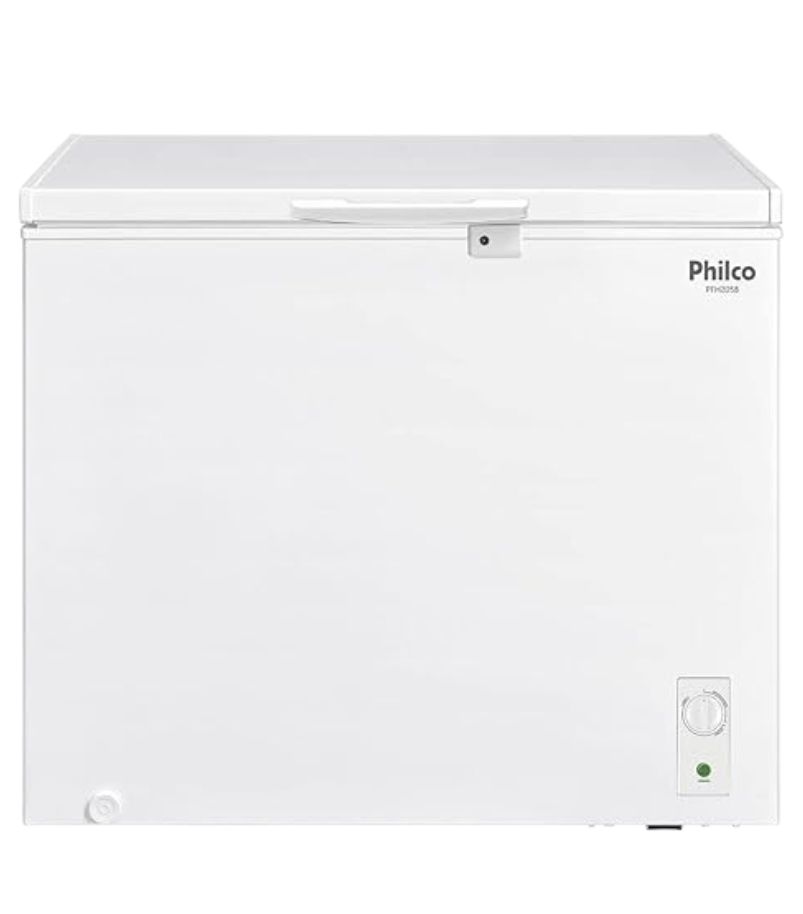 FREEZER-horizontal-Philco-199L-PFH205B Freezer horizontal branco Philco 199 litros com controle frontal de temperatura