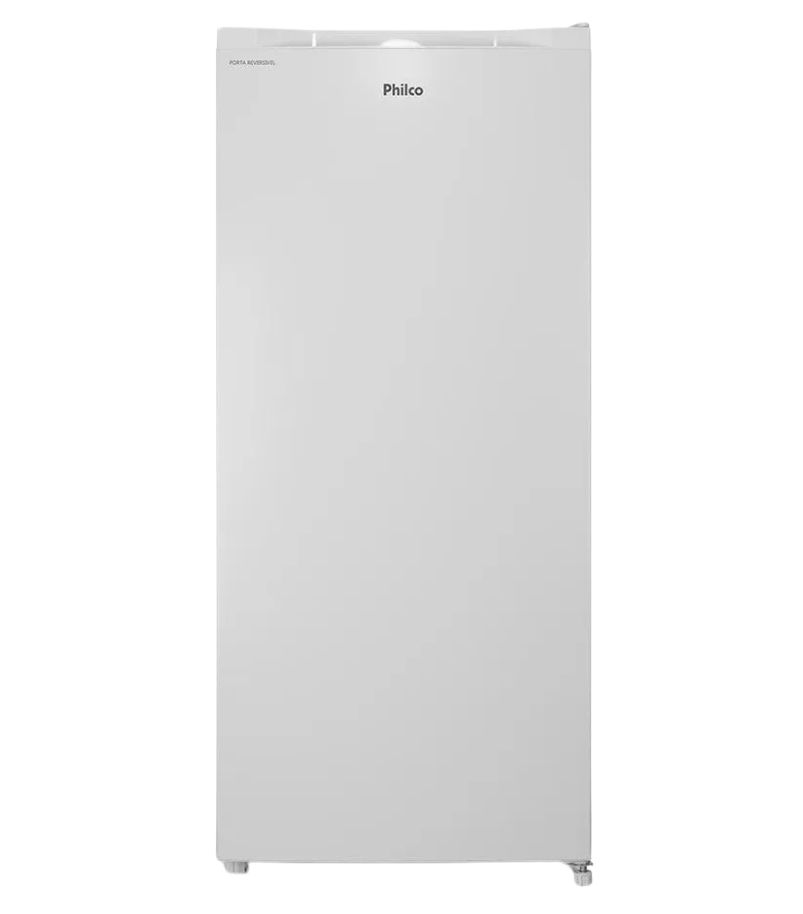 Freezer-Vertical-Philco-140l-Pfv165b-Branco-4Gavetas Freezer vertical Philco branco com porta frontal lisa