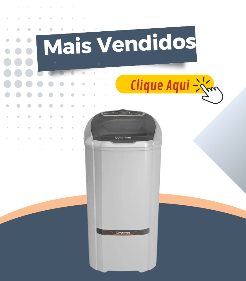 banner-tanquinho-de-lavar-roupa-mais-vendidos Tanquinho Colormaq com texto Mais Vendidos e botão Clique Aqui