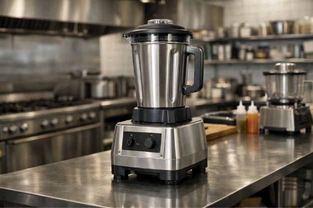 Liquidificador industrial em cozinha profissional representando a melhor marca de liquidificador industrial