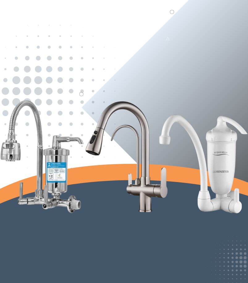 modelos-de-torneiras-com-filtro Modelos de torneiras com filtro para cozinha em formatos cromado e branco