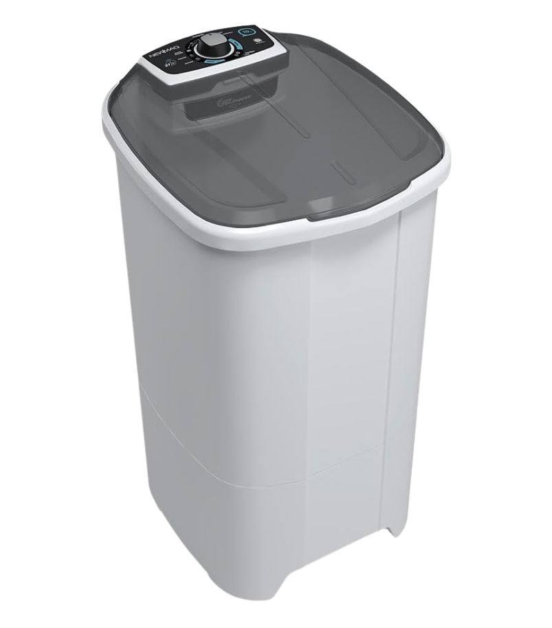 newmaq-lavadora-10kg Tanquinho Newmaq branco com tampa superior fumê