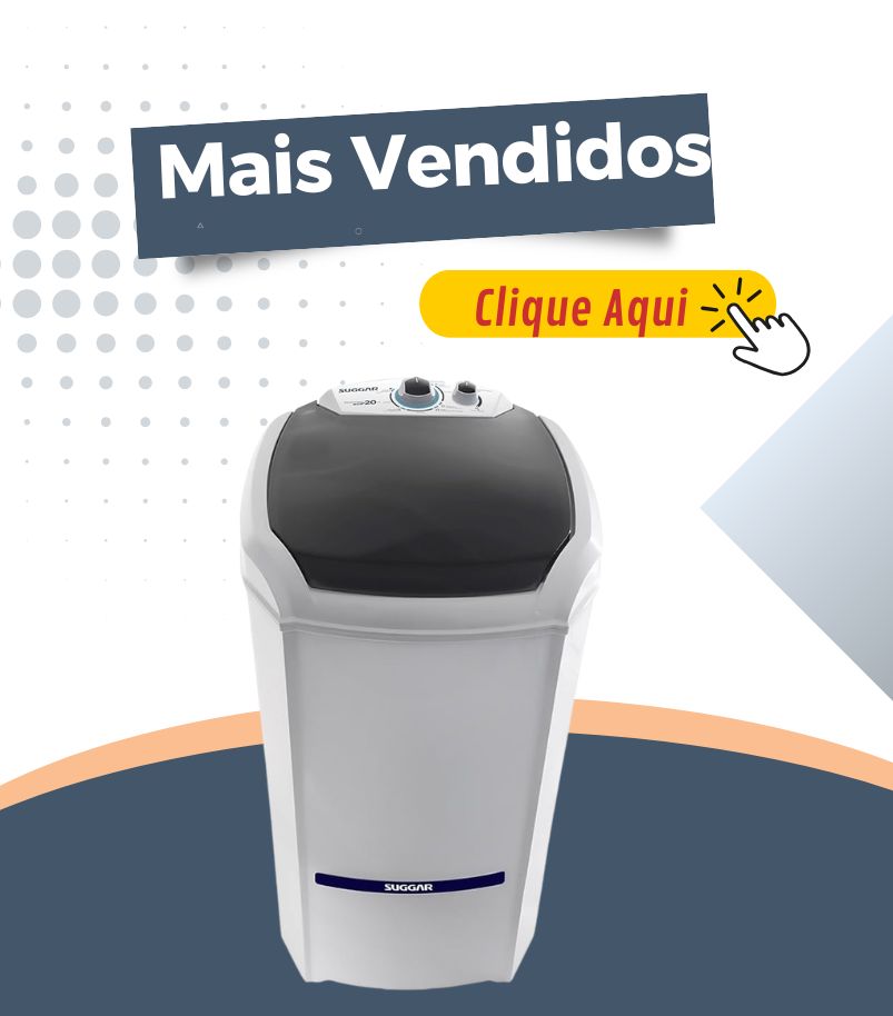 Tanquinho Suggar em destaque na seção de mais vendidos