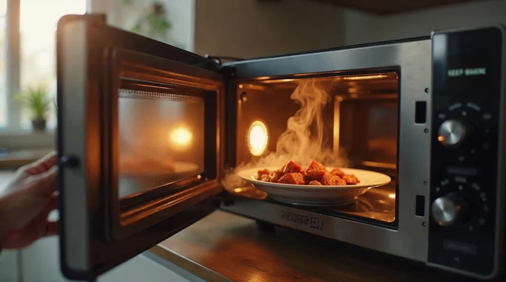 Função Manter Aquecido Em Micro-Ondas
