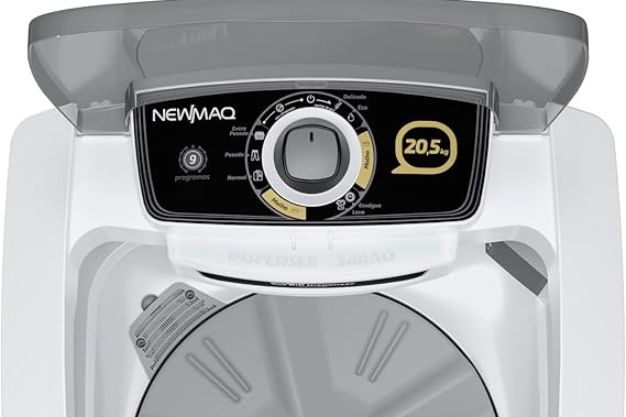 Painel de controle do tanquinho Newmaq 20,5kg