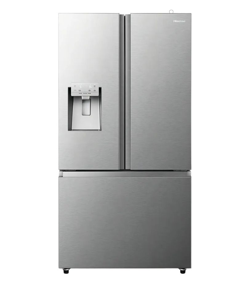 Geladeira-Hisense-536-Litros-French-Door-BCD-610 Geladeira Hisense french door inox com dispenser de água externo e três portas