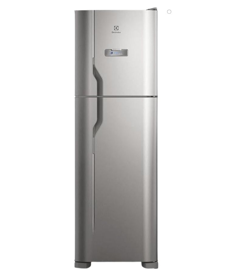 geladeira-Electrolux-400L-DFX44 Geladeira Electrolux duplex inox com painel digital externo e puxadores embutidos nas portas